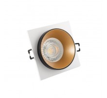 Светильник светодиодный встраиваемый DK2402-GD , IP20, 50Вт, GU10, черный/золотой, алюминий  DK2402-GD  DENKIRS