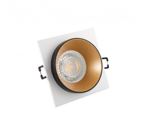 Светильник светодиодный встраиваемый DK2402-GD , IP20, 50Вт, GU10, черный/золотой, алюминий  DK2402-GD  DENKIRS