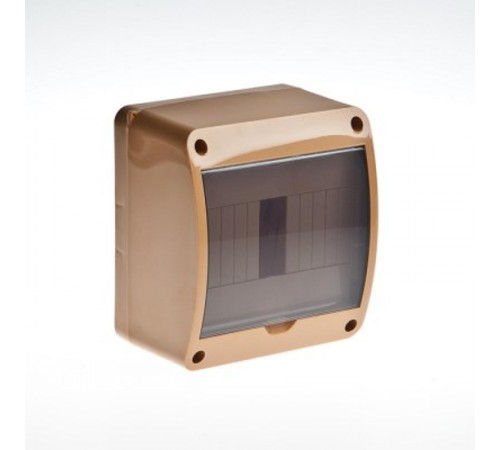 Щиток тусо о/п на 6 мод. с вертикальной дверцей. 140х125х85мм (коричневый)  68306К  Рувинил