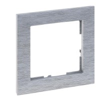 SUNO Рамка декоративная универсальная 1-постовая Цвет "Матовый алюминий"  721561  Legrand