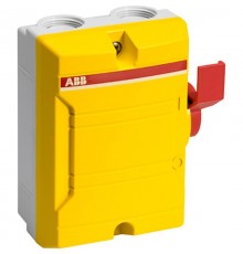 Выкл в боксе упр сбоку желтый 3р 25А IP65 BW325 Y TPN  2CMA142441R1000  ABB