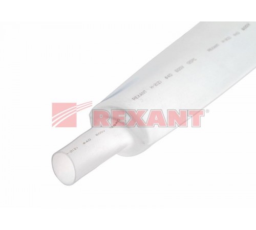 Термоусадочная трубка 35,0/17,5 мм, белая, упаковка 10 шт. по 1 м  23-5001  REXANT