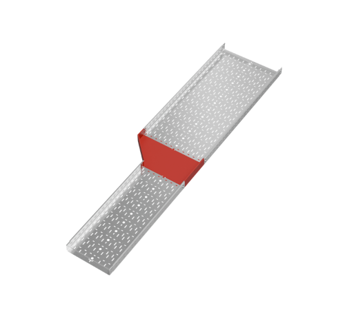 Переходник левый 80х400-600 мм "ПЛЮС" HD  PDplus80-400-600-L HD   КМ-профиль