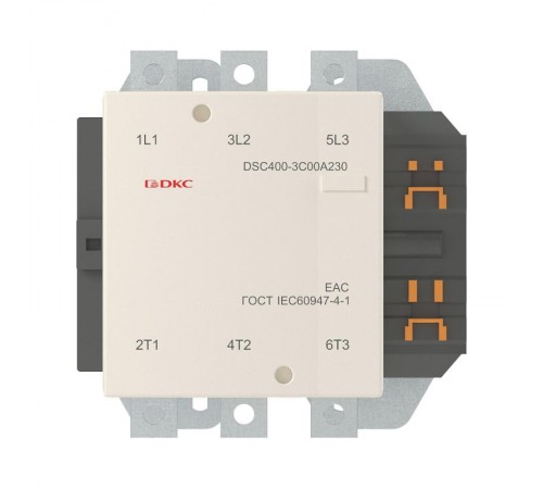 Магнитный контактор DSC400-3C00A230400А 200кВт (AC3) кат 220В AC  DSC400-3C00A230  DKC