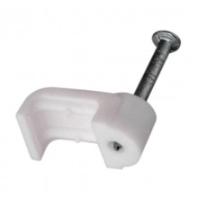 Крепеж кабеля плоский 10 х 3 мм, белый (упак. 20 шт)  07-4209-20  REXANT