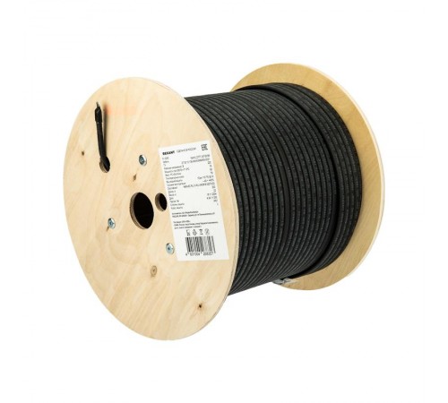 Саморегулируемый греющий кабель, экранированный, 16КНС 2ЛТГ-ЭЛ 65/85, UV (16 Вт/1 м), 200 м  51-0250  REXANT