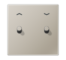 Центральная плата с символом "стрелки", 1 пост, 2 тумблера, цилиндр; металл; нержавеющая сталь; LS1912  ES12-5PR1  Jung