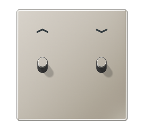 Центральная плата с символом "стрелки", 1 пост, 2 тумблера, цилиндр; металл; нержавеющая сталь; LS1912  ES12-5PR1  Jung