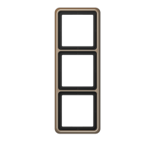 Рамка для вертикальной и горизонтальной установки, 3 поста; металл; золотая бронза; CD500  CD583GB  Jung