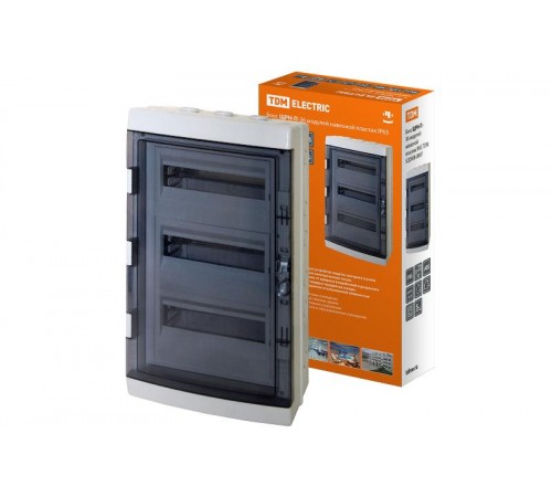 Бокс пластиковый навесной ЩРН-П-36 модулей IP65  SQ0908-0007  TDM