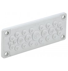 TITAN Ввод кабельный мембранный 25 отв. d=5-26мм IP65 серый   TI-00D-MC-025-65  IEK