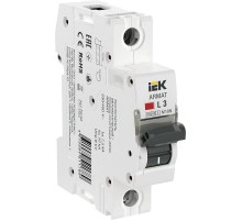 Выключатель автоматический однополюсный M10N 1P L 3А 10кА ARMAT  AR-M10N-1-L003  IEK