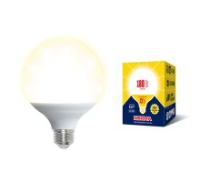 Лампа светодиодная LED-G120-22W/3000K/E27/FR/NR LED. "шар", матовая. Серия Norma. 3000K  UL-00004875  Volpe