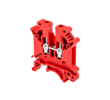 Клемма пружинная проходная, 4 мм2, красная MTS-4RD  88304  ОВЕН