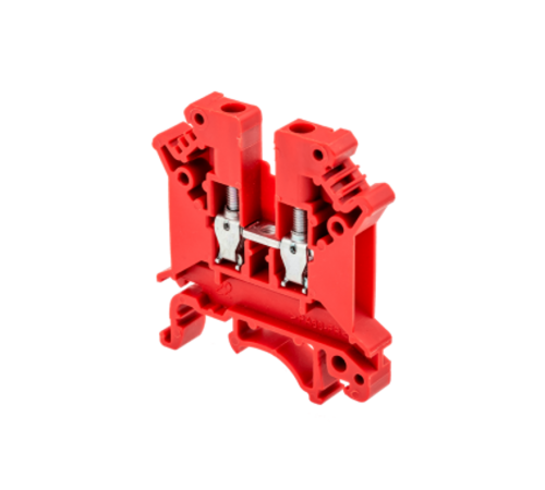 Клемма пружинная проходная, 4 мм2, красная MTS-4RD  88304  ОВЕН