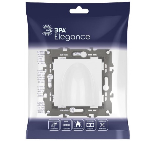 14-6003-01 Вывод кабеля, Elegance, белый  Б0051065  ЭРА