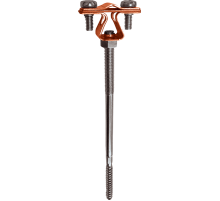 Держатель проводника круглого 8-10 мм для деревянного фасада, медь90022Ezetek