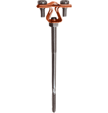 Держатель проводника круглого 8-10 мм для деревянного фасада, медь90022Ezetek