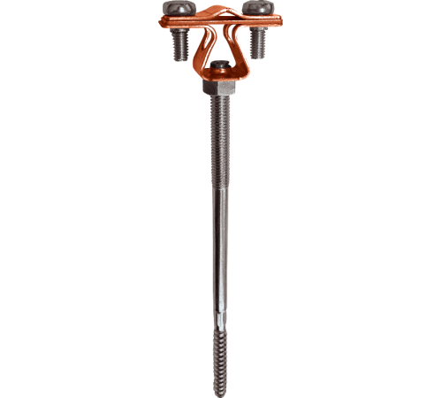 Держатель проводника круглого 8-10 мм для деревянного фасада, медь90022Ezetek