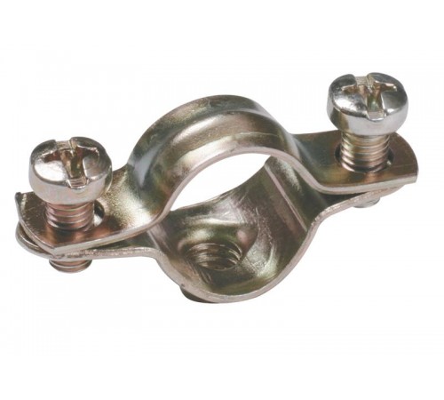 Скоба металлическая двухкомпонентная d=16-17мм  CMA12-16-100  IEK