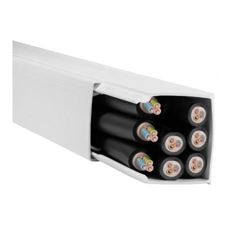 Мини-канал 40x40мм с крышкой белый METRA 6  638196  Legrand