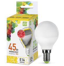 Лампа светодиодная LED-ШАР-standard 5Вт 230В Е14 3000К 450Лм  4690612002125  ASD