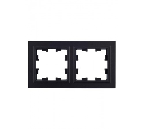 BRITE Рамка 2-ая РУ-2-БрЧ черный  BR-M22-K02  IEK