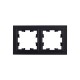 BRITE Рамка 2-ая РУ-2-БрЧ черный  BR-M22-K02  IEK