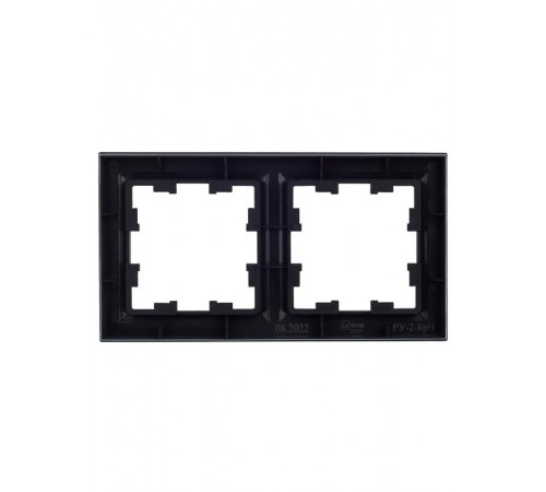 BRITE Рамка 2-ая РУ-2-БрЧ черный  BR-M22-K02  IEK
