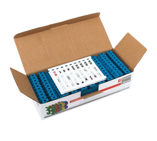 Колодка клеммная JXB-6/35 синяя EKF PROxima  plc-jxb-6/35b  EKF