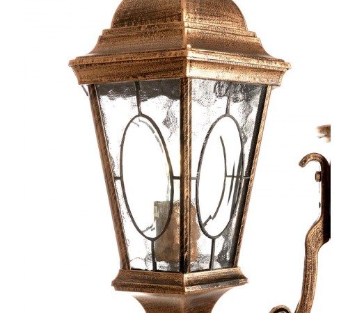 Светильник садово-парковый PL157 2*60W 230V E27 240*630*2200мм черное золото (большой, столб 2М)  11325  FERON