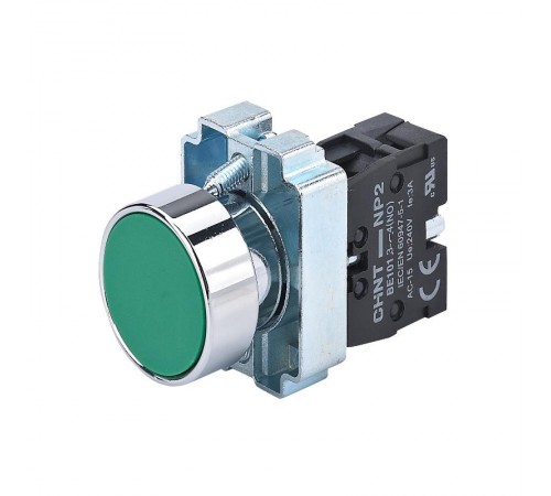Кнопка управления NP2-BA31 без подсветки зеленая, 1НО, IP40 (R)  573956  CHINT