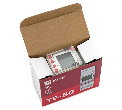 Таймер электронный двухканальный ТЭ-80 24-230В  te-80-24-2  EKF