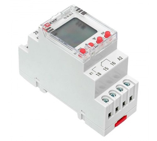 Таймер электронный двухканальный ТЭ-80 24-230В  te-80-24-2  EKF