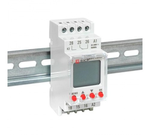 Таймер электронный двухканальный ТЭ-80 24-230В  te-80-24-2  EKF