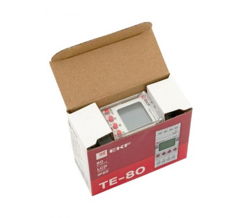 Таймер электронный двухканальный ТЭ-80 24-230В  te-80-24-2  EKF