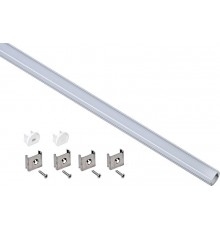 Профиль алюминиевый для светодиодной ленты 1816 накл. круг. 2м к-т опал  LSADD1816-SET1-2-N2-1-08  IEK