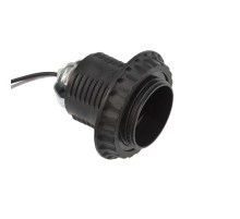 Патрон E27 с проводом 20 см черный  11-8876  Rexant