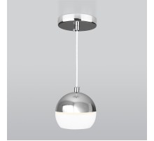 Подвес потолочный DLS023 9W 4200K белый/хром 9Вт Eurosvet  a047803  Elektrostandard