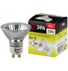 Лампа галогенная 50Вт 220В GU10 JCDR (MR16)  C0027386  ЭРА