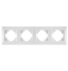 Ugra РАМКА 4-местная, цвет белый.  С1140-001  GUSI Electric