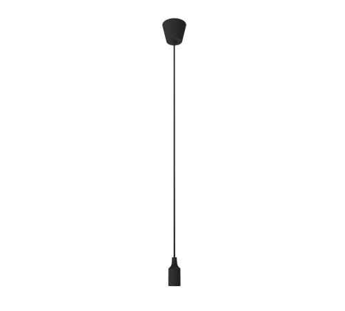 Светильник подвесной шнур под лампу Decor PL011 черный E27, 1 м, 1/40  PL011  Gauss