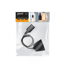 Светильник подвесной шнур под лампу Decor PL011 черный E27, 1 м, 1/40  PL011  Gauss