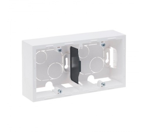 SUNO Коробка для накладного монтажа механизмов серии SUNO 2-постовая. Цвет "Белый"  721195  Legrand