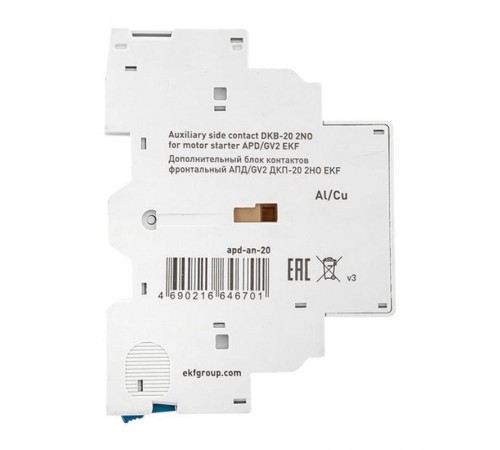 Дополнительный блок контактов боковой АПД/GV2 ДКП-20 2НО  apd-an-20  EKF