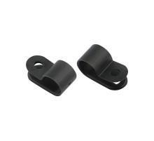 Кабельная скоба под винт 9 мм, черная, упаковка 50 шт.  07-4409-1  REXANT