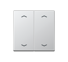 Клавиша для KNX кнопки, 2 группы, символы стрелки; дюропласт; алюминий  A102PAL  Jung