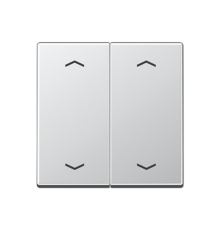 Клавиша для KNX кнопки, 2 группы, символы стрелки; дюропласт; алюминий  A102PAL  Jung