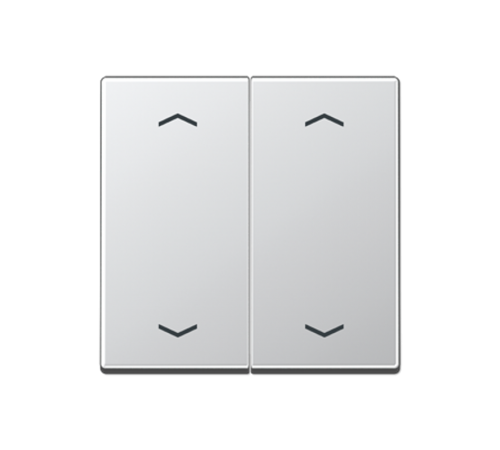 Клавиша для KNX кнопки, 2 группы, символы стрелки; дюропласт; алюминий  A102PAL  Jung