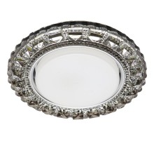 Светильник точечный встраиваемый декоративный CD4045 20LED*2835 SMD 4000K, 15W GX53, без лампы, серый, хром  41410  Feron